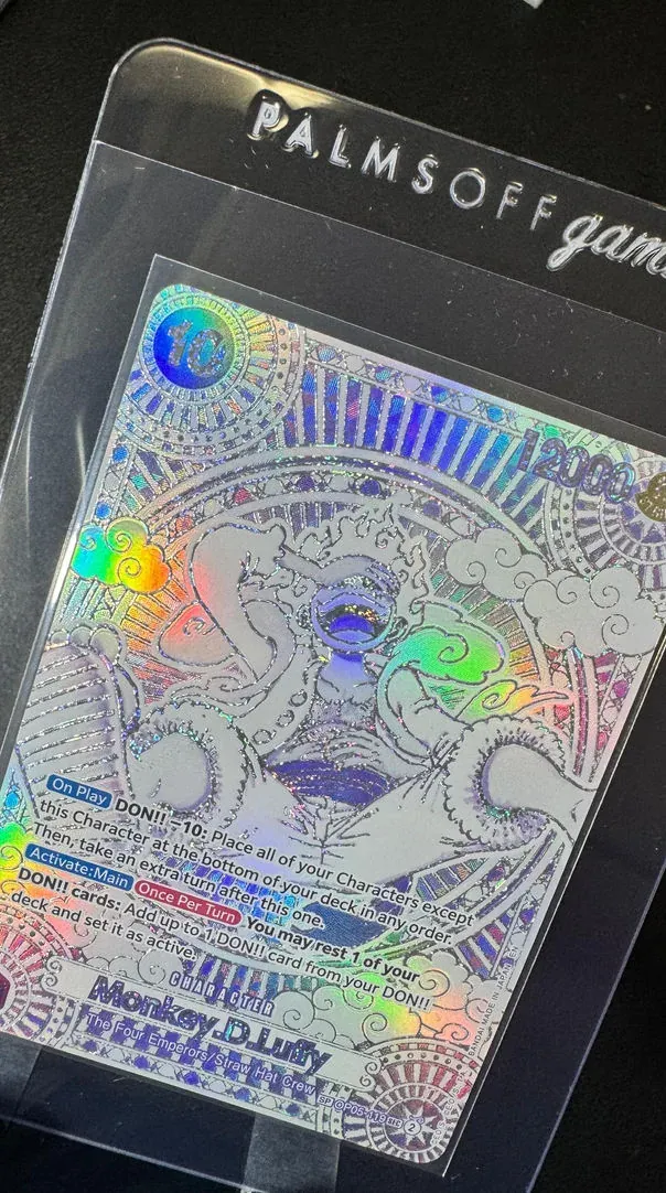 Restored trading card sealed inside a PALMSOFF protective slab ready for transit